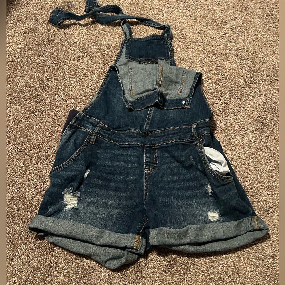 Indigo Blue Maternity Denim Overalls